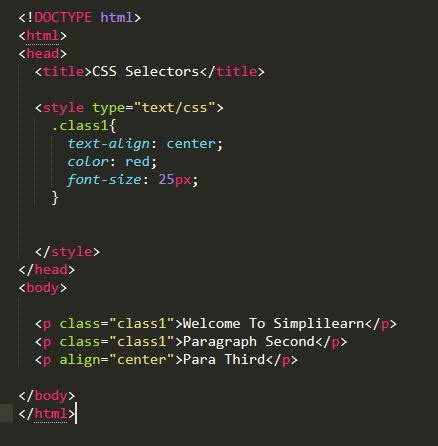 CSS .class Selector .